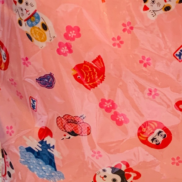 Handmade Made In Japan lucky cats & Mt. Fuji cotton fabric cushion - Picture 3 of 3